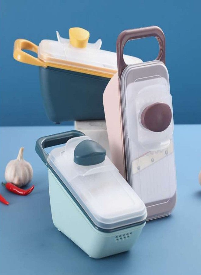 Potency قطاعة طعام قوية من الفولاذ المقاوم للصدأ، مصنوعة من مادة ABS، لون أزرق - Image 2